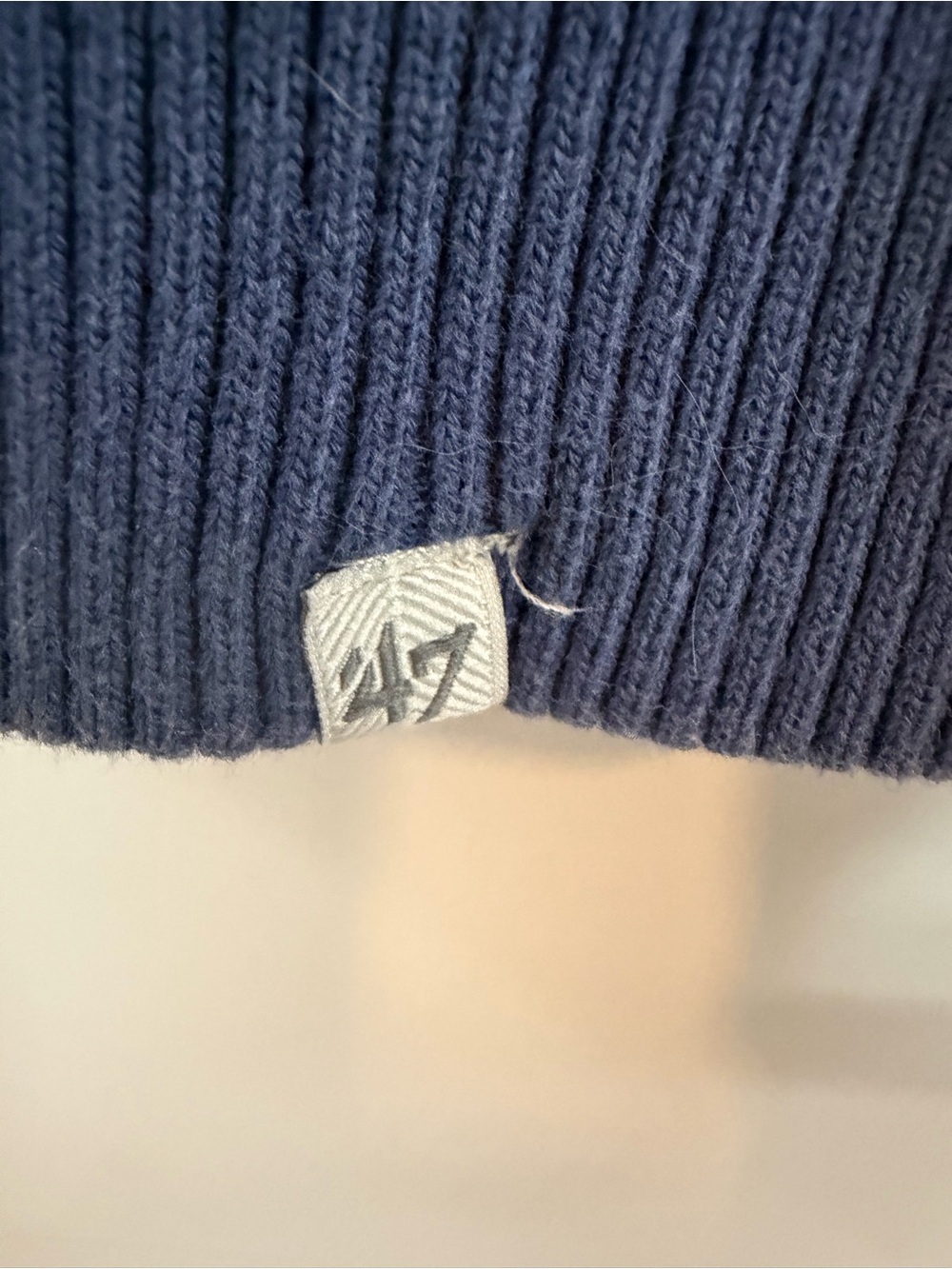 47 Los Angeles Dodgers Gray & Blue Half-Zip Pullover - Picture 6 of 6